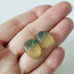  Fluorite | Carved Fluorite | Tri Color | 18x14mm 16ct 6