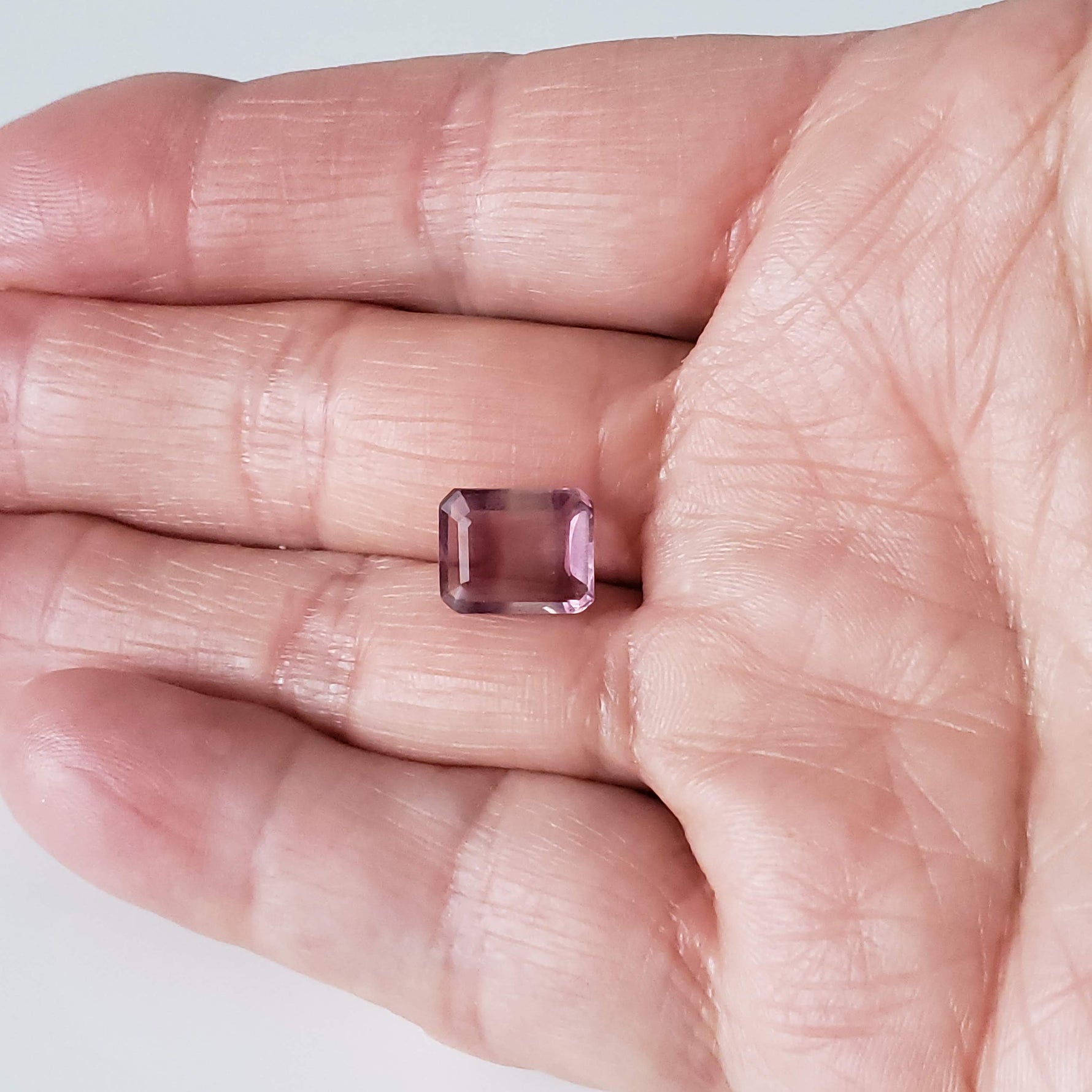  Fluorite | Octagon Cut | Bi-Color Pink | 11x8.9mm 4.83ct 4