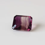  Fluorite | Octagon Cut | Bi-Color Purple 11.9x10mm 7.1ct 2