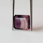  Fluorite | Octagon Cut | Bi-Color Purple 11.9x10mm 7.1ct 1