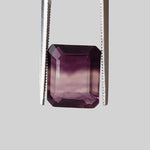  Fluorite | Octagon Cut | Bi-Color Purple 11.9x10mm 7.1ct 