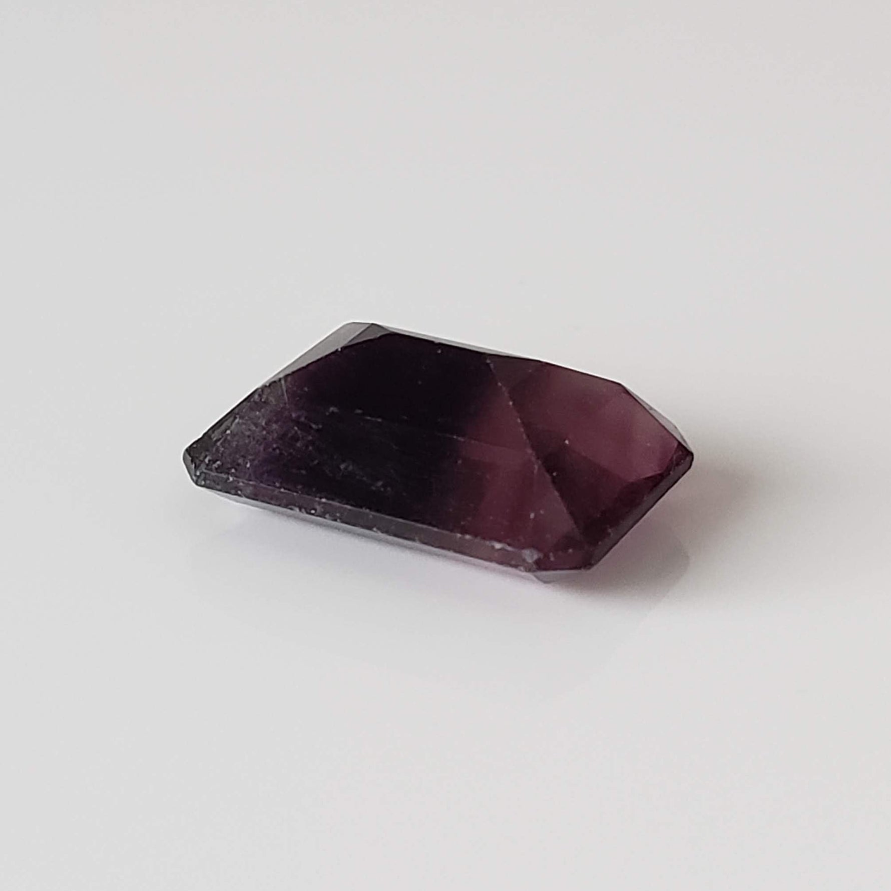  Fluorite | Octagon Cut | Bi-Color Purple | 13.8x10mm 6.9ct 5