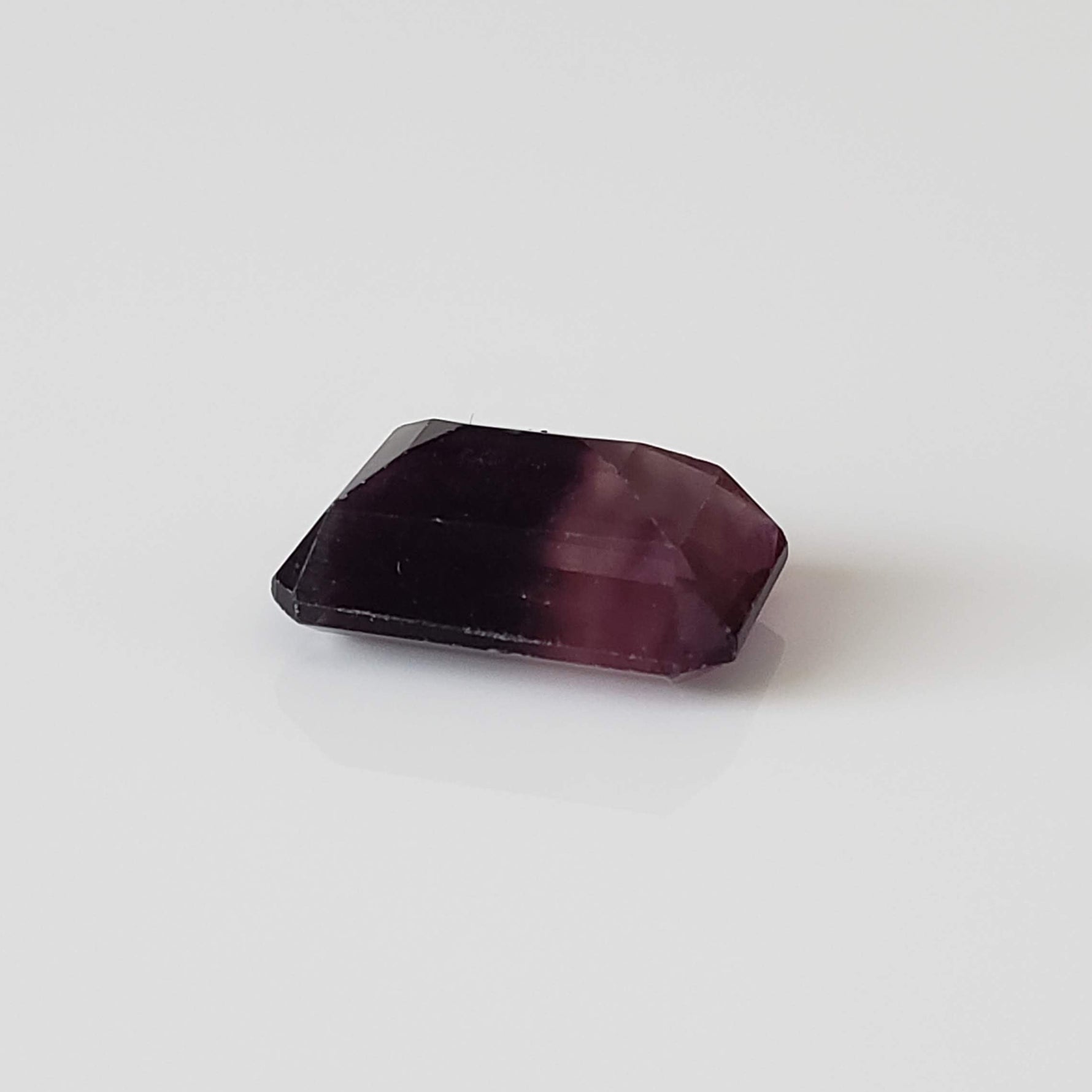  Fluorite | Octagon Cut | Bi-Color Purple | 13.8x9.8mm 7.5ct 4