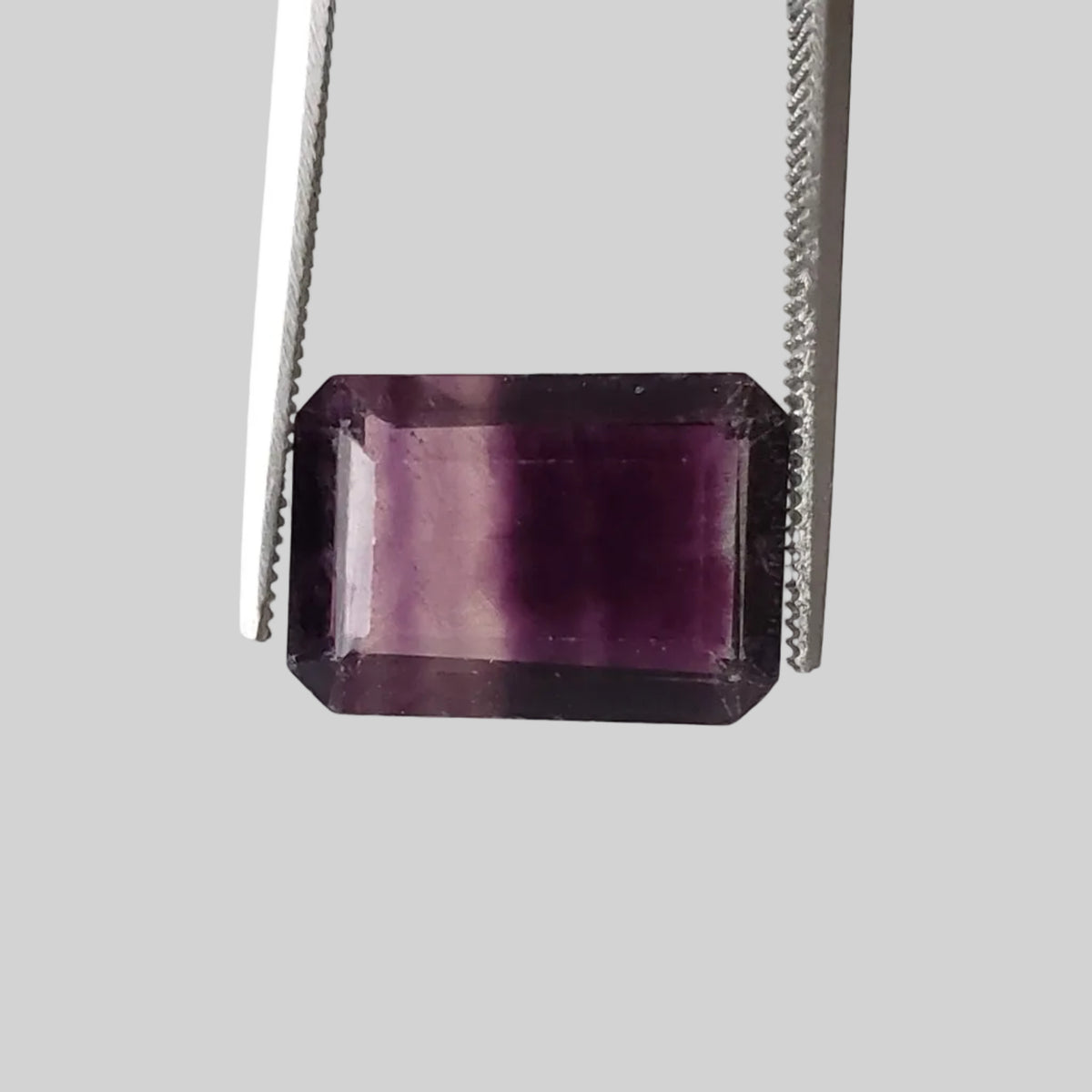  Fluorite | Octagon Cut | Bi-Color Purple | 13.8x9.8mm 7.5ct 1