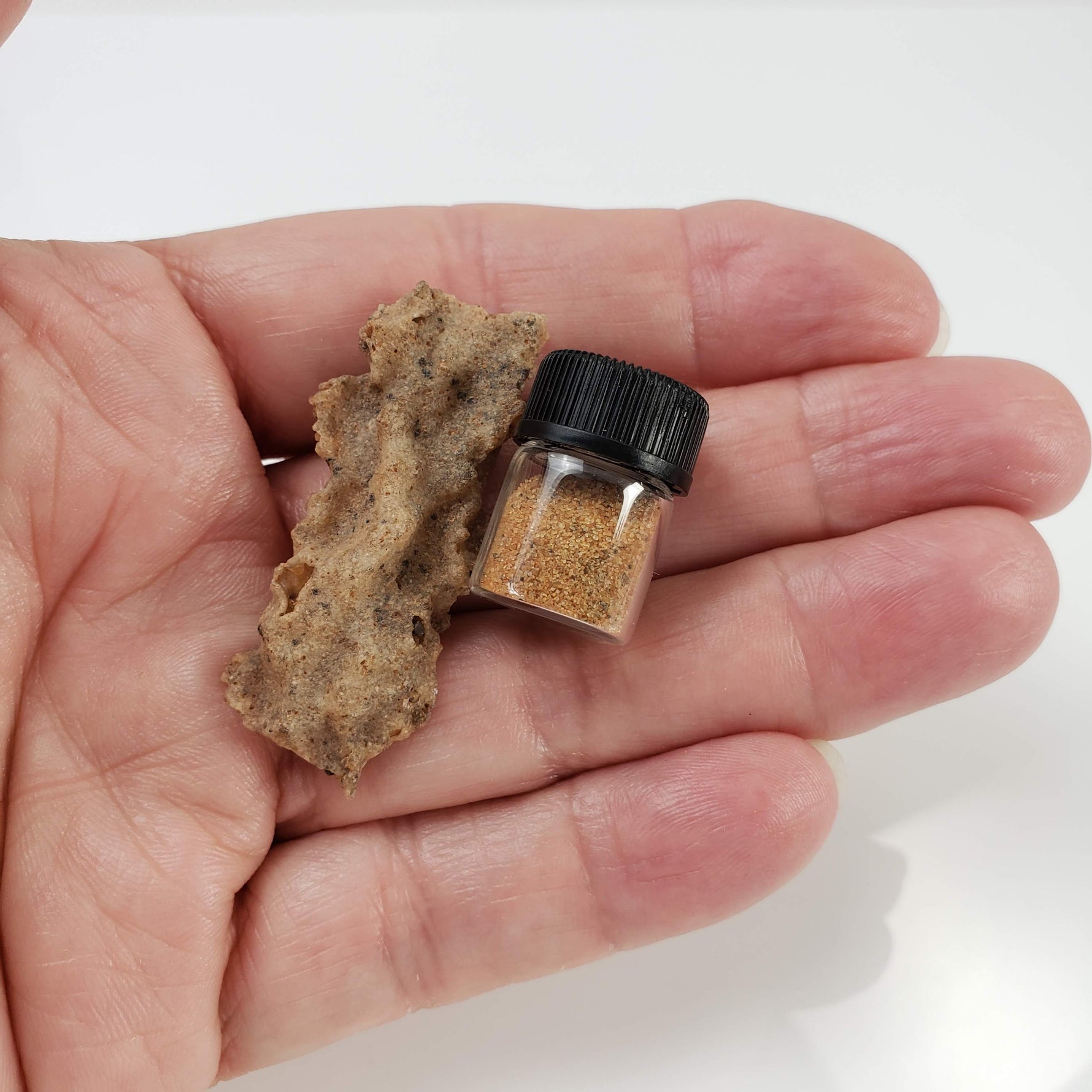  Fulgurite | Natural Lightning Impact Glass | 2.02 Grams | Sahara 7