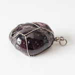  Garnet Pendant | 925 Silver Wire Wrapped Pendant | Natural Tumbled Garnet 2