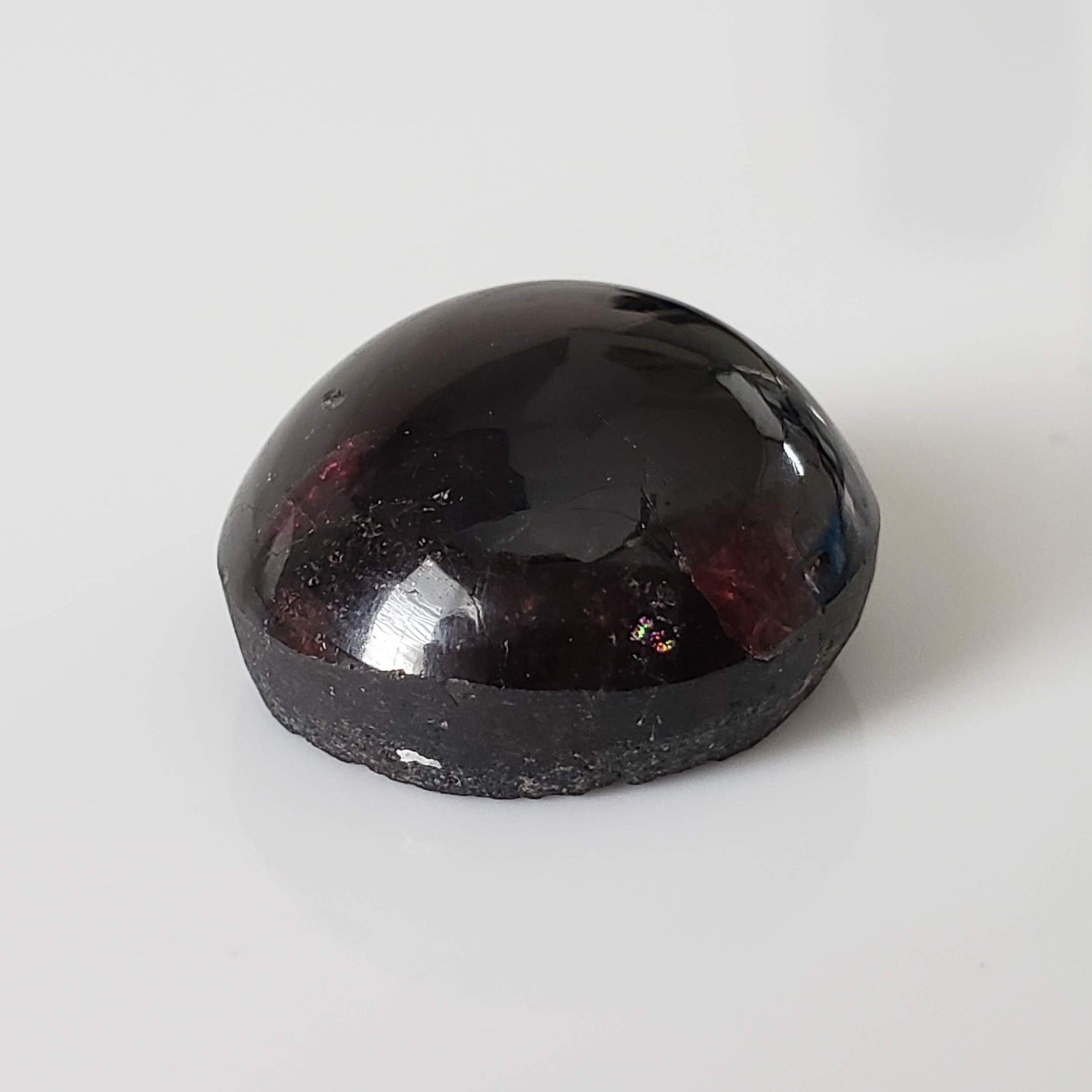  Garnet | Untreated | Oval Cabochon | Blood Red | 18x17.5mm 35.75ct | Africa 3