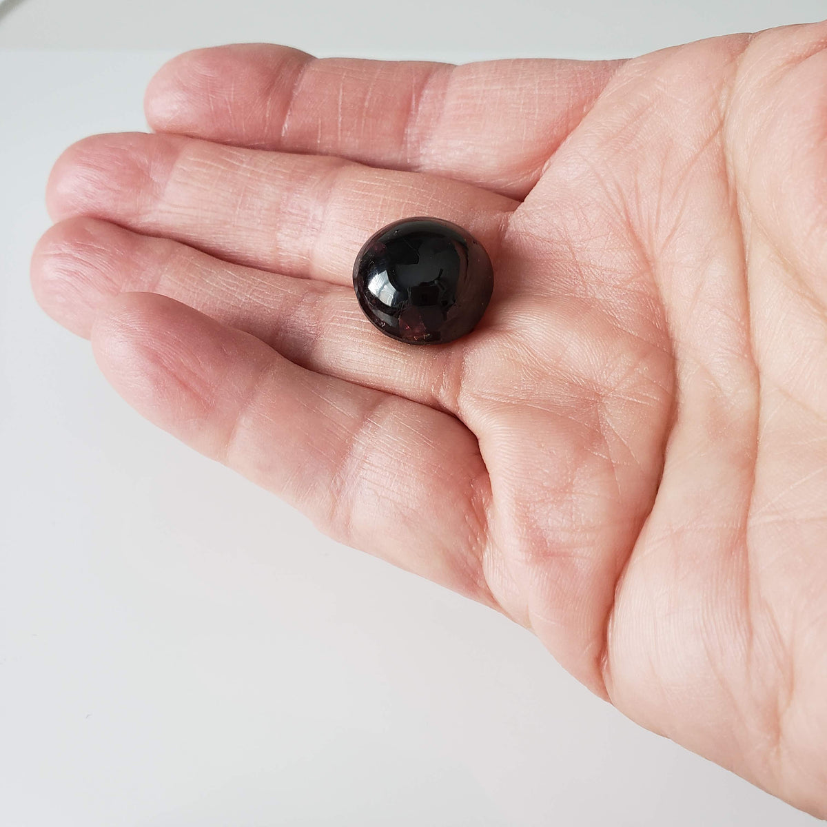  Garnet | Untreated | Oval Cabochon | Blood Red | 18x17.5mm 35.75ct | Africa 5