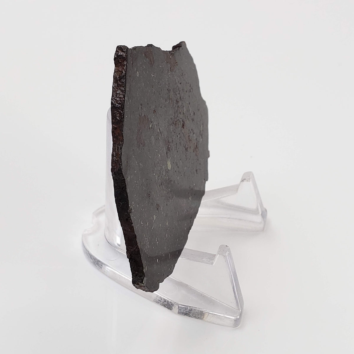  Ghubara Meteorite | 17.6 Gr | Slice | Rare Stony Black L5 Chondrite | Oman 2