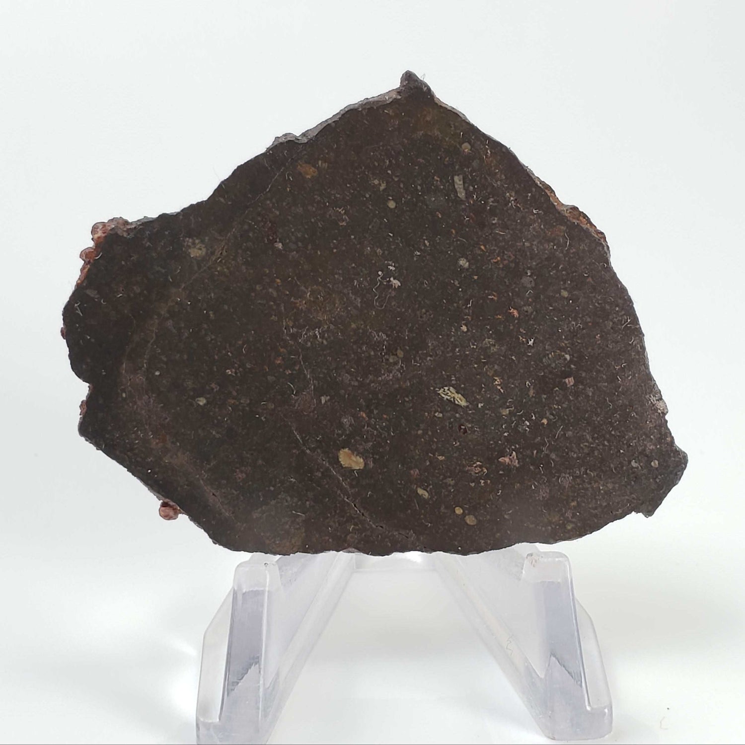  Ghubara Meteorite | 17.6 Gr | Slice | Rare Stony Black L5 Chondrite | Oman 1