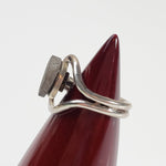  Gibeon Meteorite Ring | Size 6.5 | Etched Part Slice on 925 Silver 7