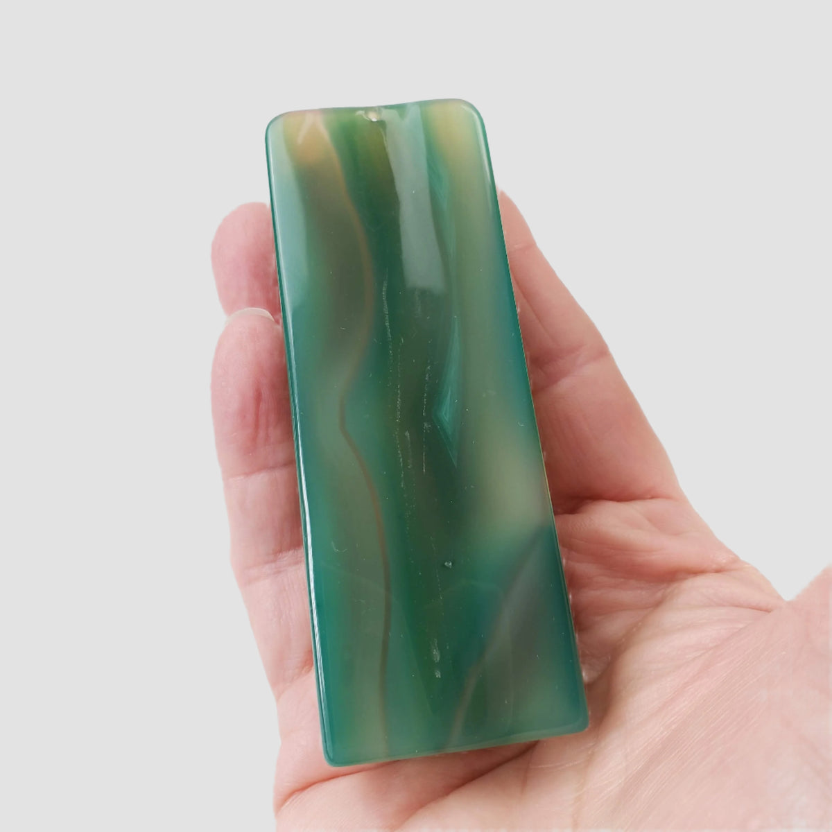  God of Longevity | Unheated Natural Agate | Hand Carved Amulet | 115 grams | China 4