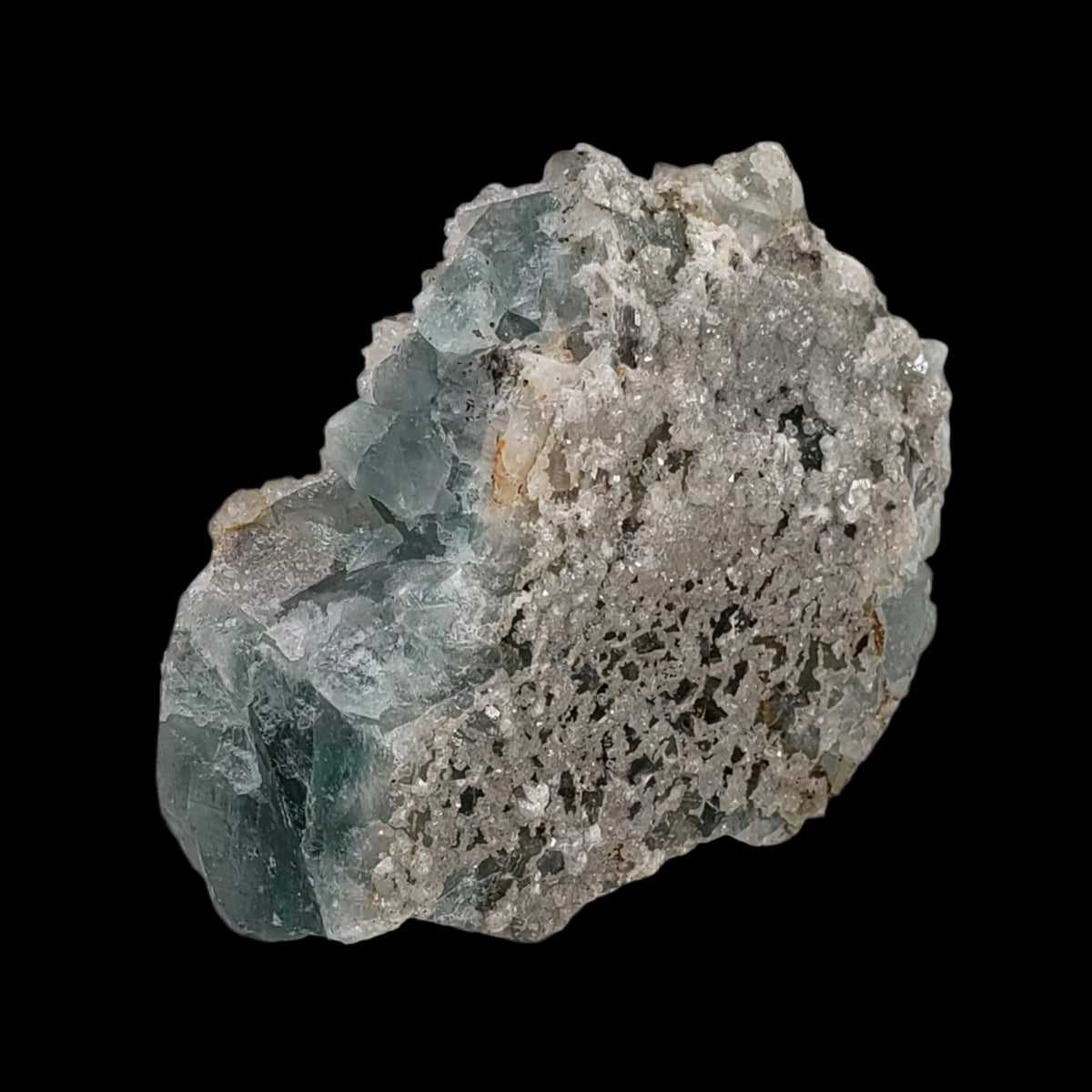  Gray Calcite on Green Crystal Matrix | 153.7 gr | Morocco 2
