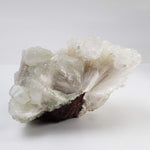  Green Apophyllite Crystal on Acicular Scolecite matrix | 964 gr | Panvel, India 4