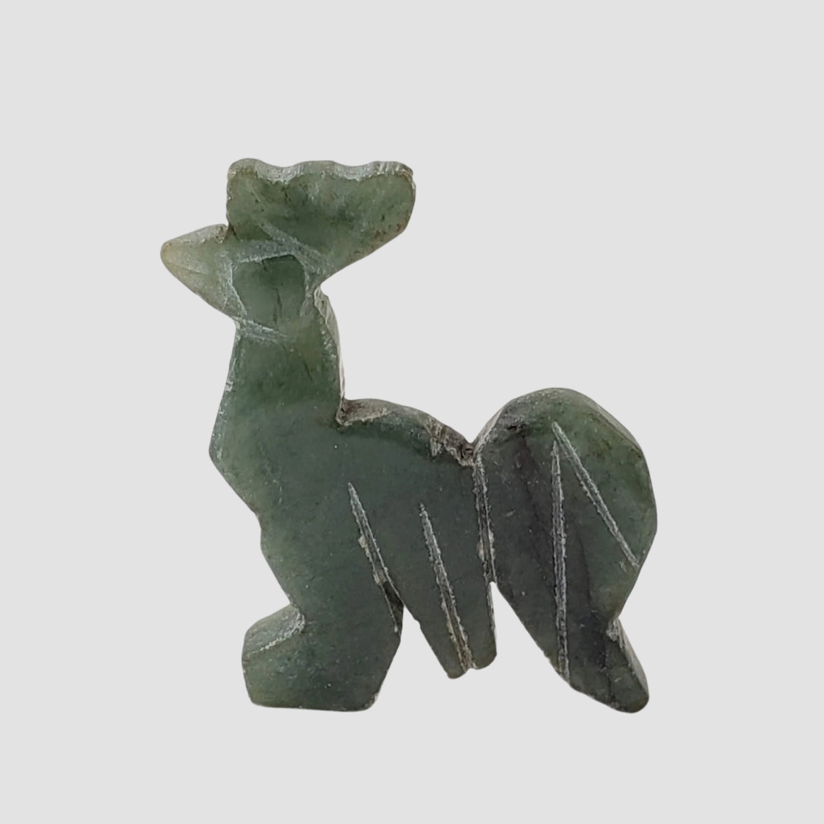  Green Jade Rooster Carving | The Year of the Rooster | 27x21 mm | China 1
