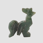  Green Jade Rooster Carving | The Year of the Rooster | 27x21 mm | China 