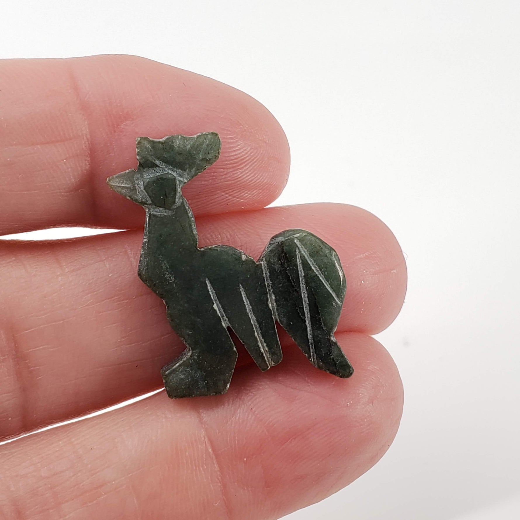 Green Jade Rooster Carving | The Year of the Rooster | 27x21 mm | China 4