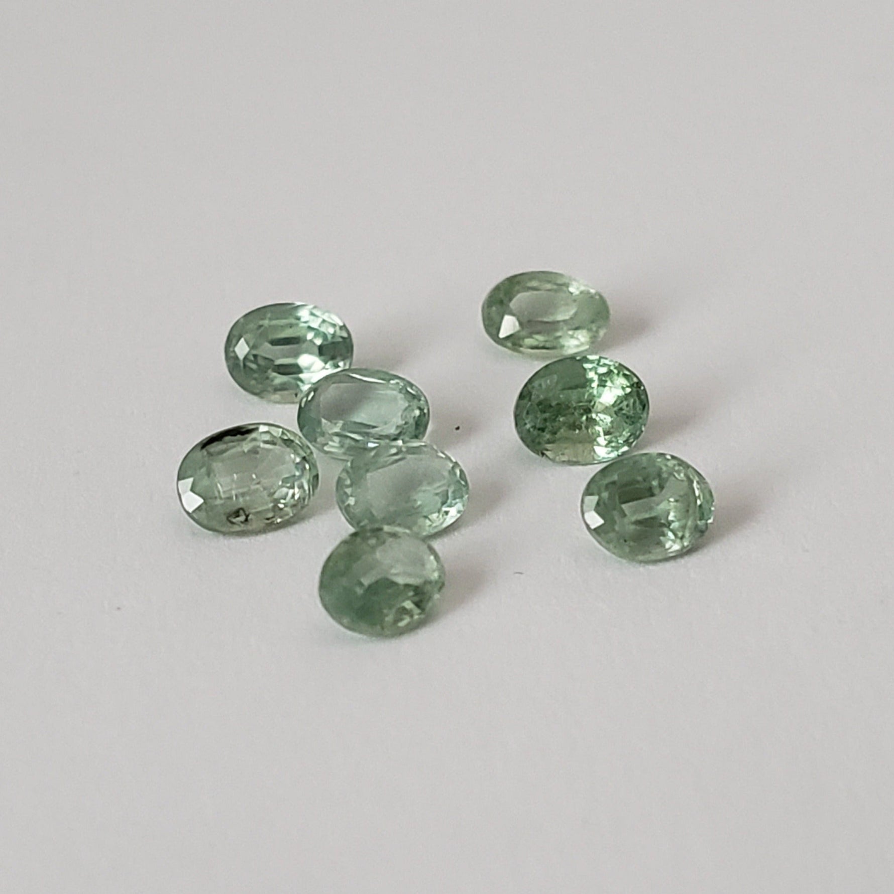  Green Kyanite | 8 Piece Lot | Oval Cut | Rare Mint Green | 4x3mm | 1.74tcw | SO24 2