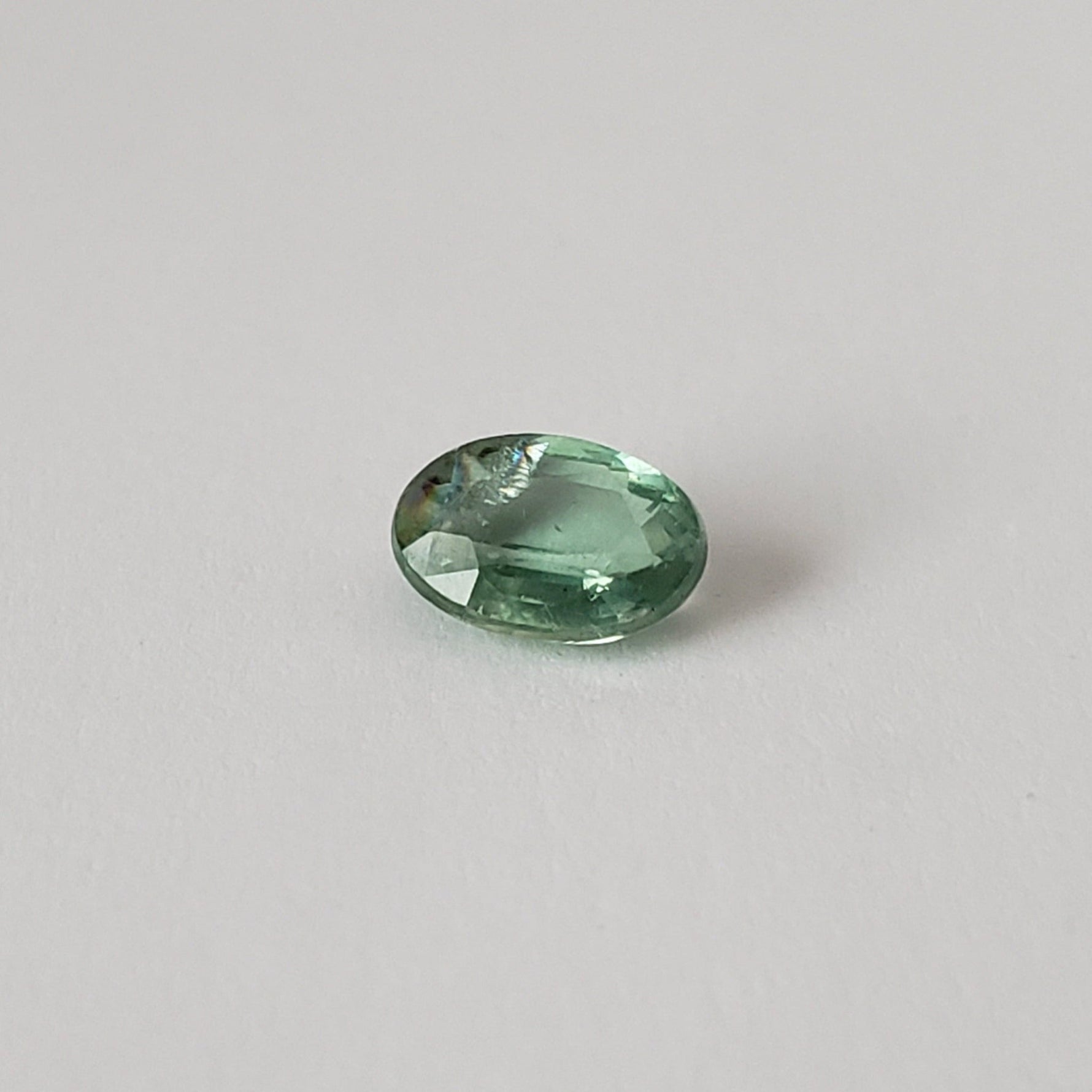  Green Kyanite | Oval Cut | Rare Mint Green | 7.3x5.2mm 1.1ct 1
