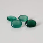 Green Onyx | 4 Piece Lot | Oval Cut | 3.8tcw 2