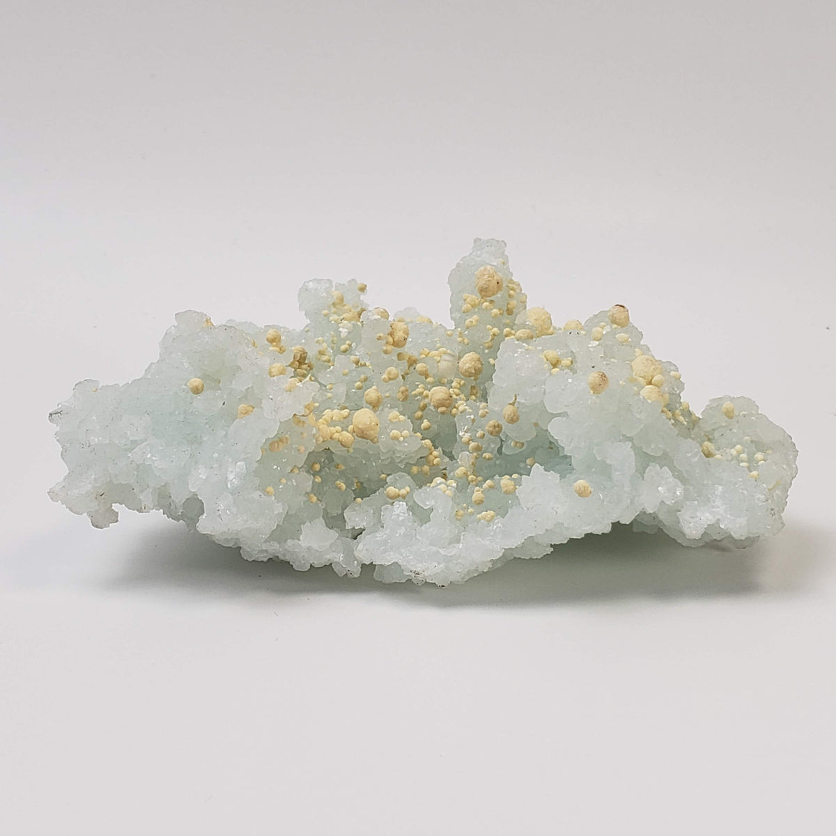  Gyrolite and Apophyllite on Prehnite Crystal | 333 grams | Mumbai India 2
