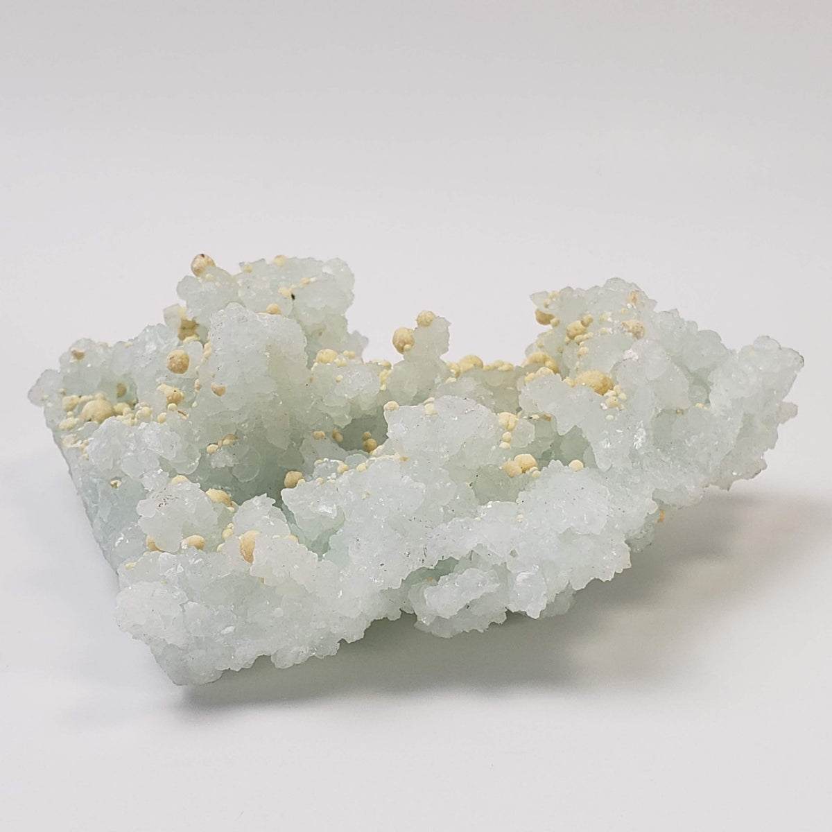  Gyrolite and Apophyllite on Prehnite Crystal | 333 grams | Mumbai India 4