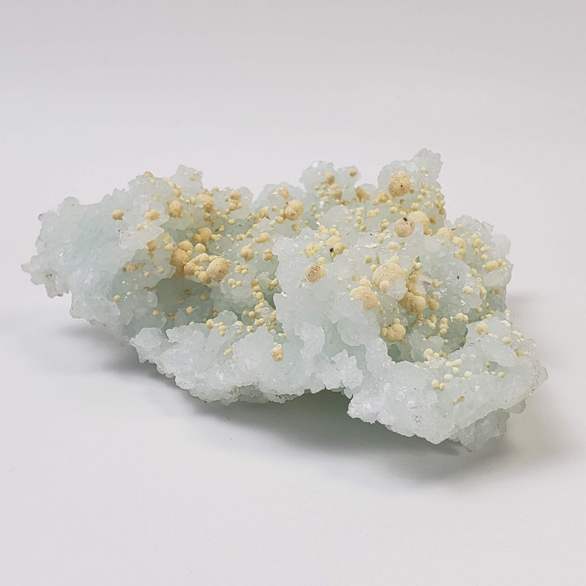  Gyrolite and Apophyllite on Prehnite Crystal | 333 grams | Mumbai India 3