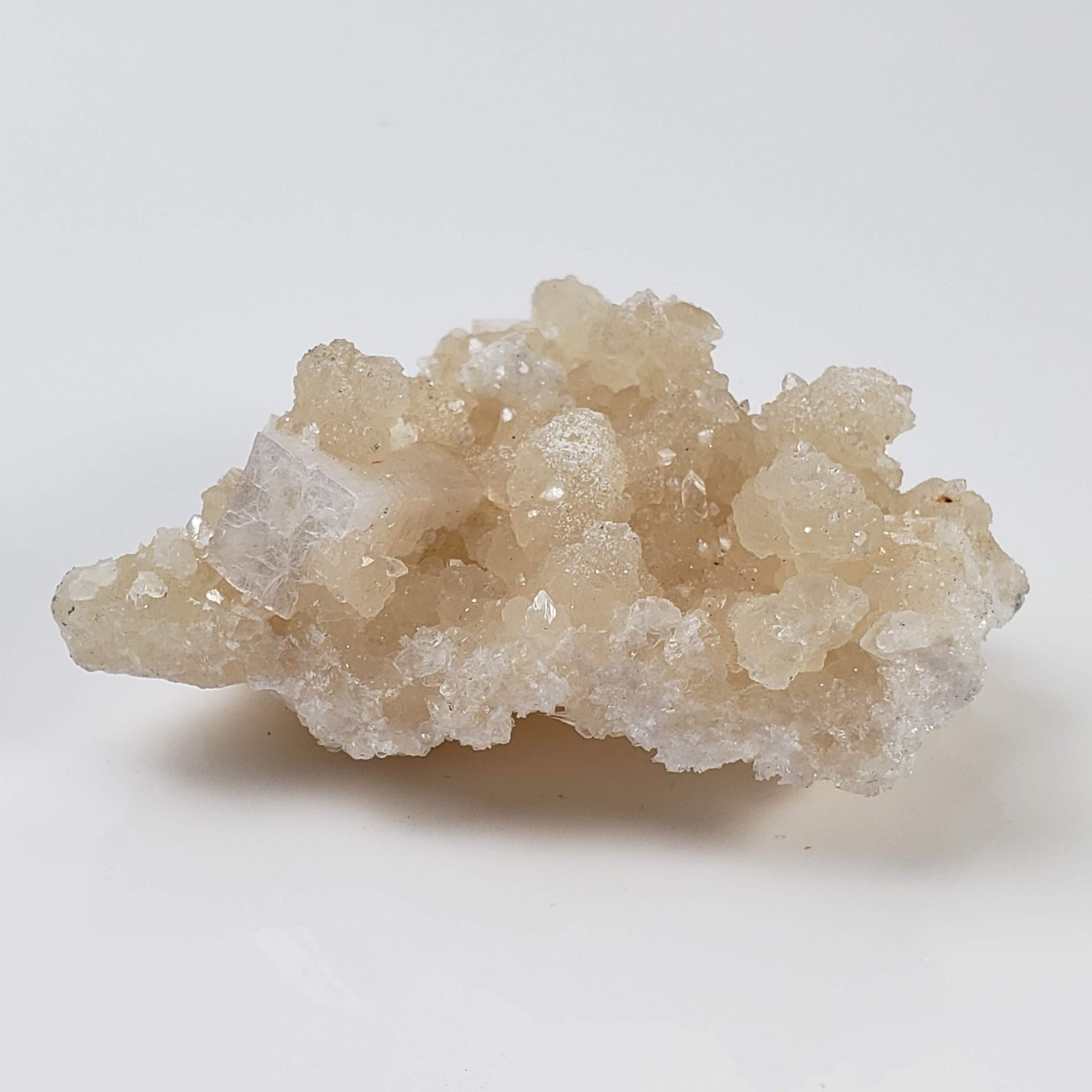  Gyrolite and Apophyllite on Prehnite Crystal | 85 grams | Mumbai, India 3