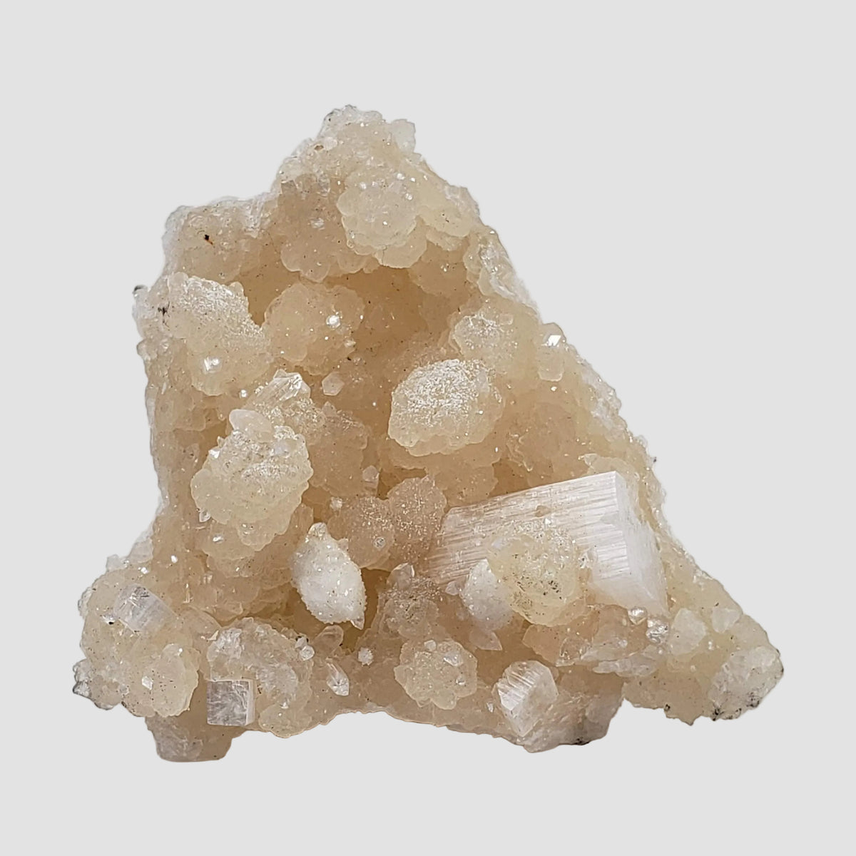  Gyrolite and Apophyllite on Prehnite Crystal | 85 grams | Mumbai, India 