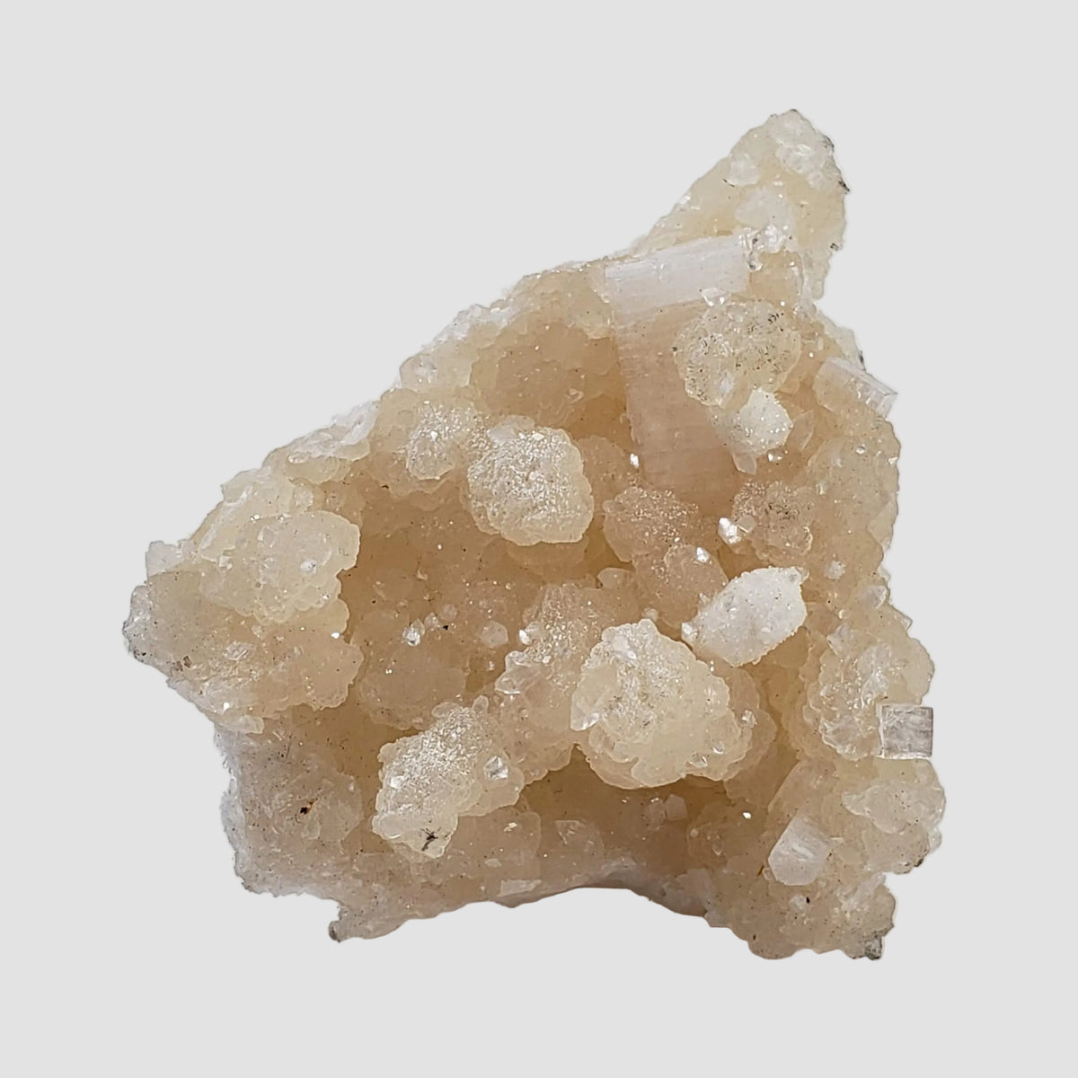  Gyrolite and Apophyllite on Prehnite Crystal | 85 grams | Mumbai, India 1