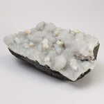  Gyrolite and Apophyllite on Prehnite Druze | 979 Grams | Mumbai, India 3