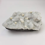  Gyrolite and Apophyllite on Prehnite Druze | 979 Grams | Mumbai, India 2