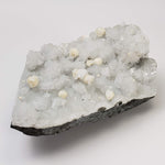  Gyrolite and Apophyllite on Prehnite Druze | 979 Grams | Mumbai, India 4