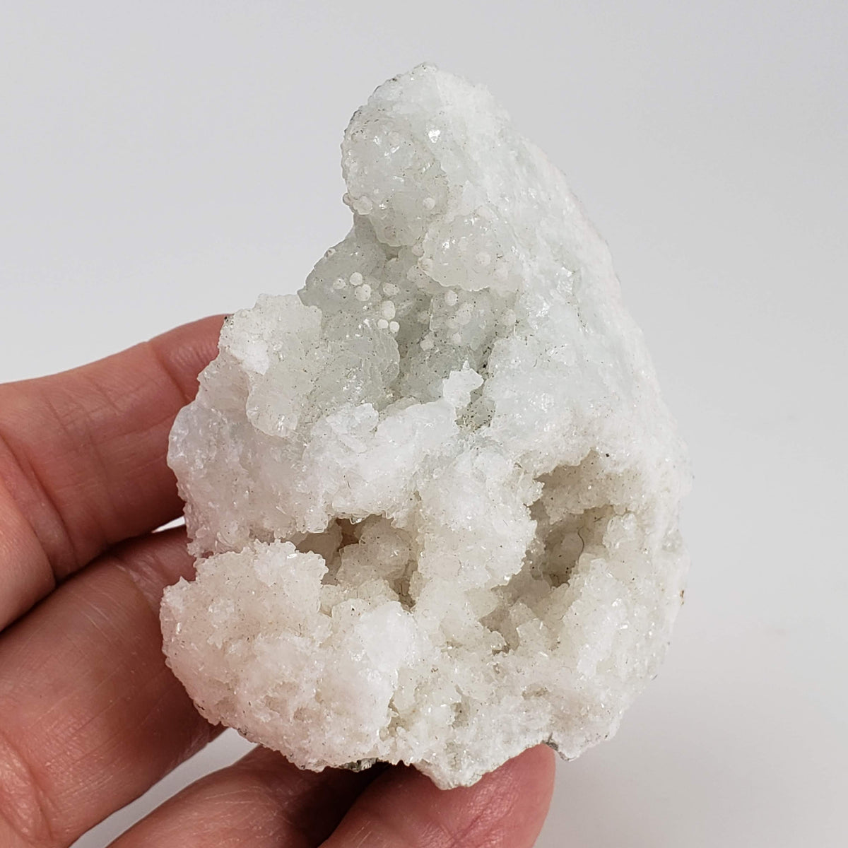 Gyrolite on Prehnite Crystal | 102 gr | Mumbai, India 5