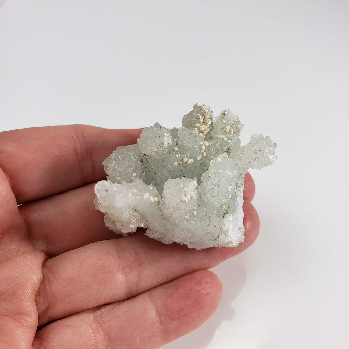 Gyrolite on Prehnite Crystal | 64 gr | Mumbai, India 6
