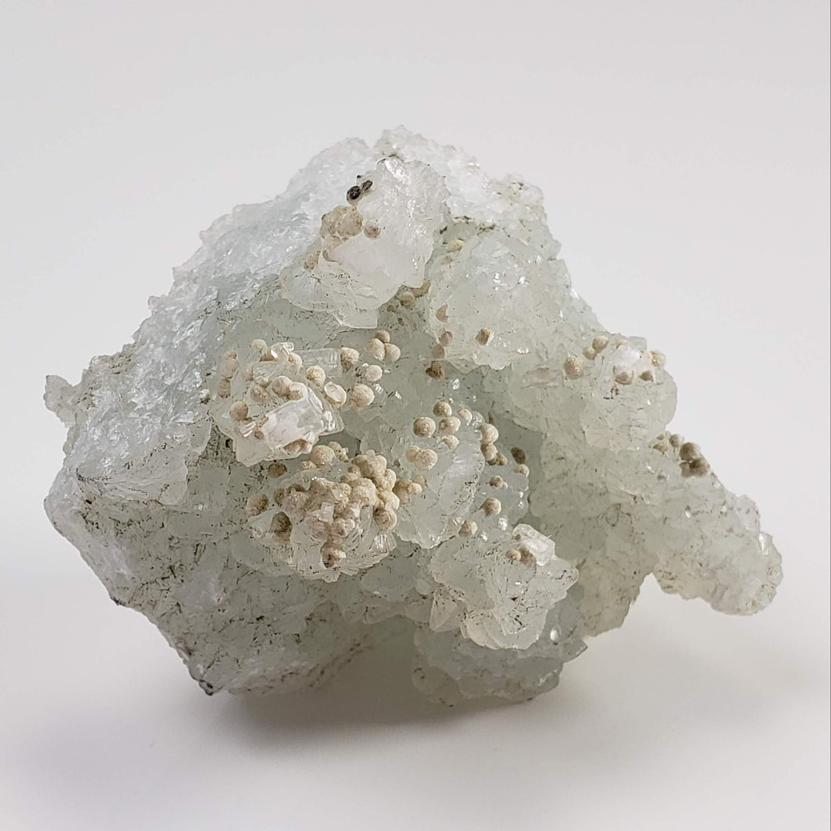 Gyrolite on Prehnite Crystal | 64 gr | Mumbai, India 4