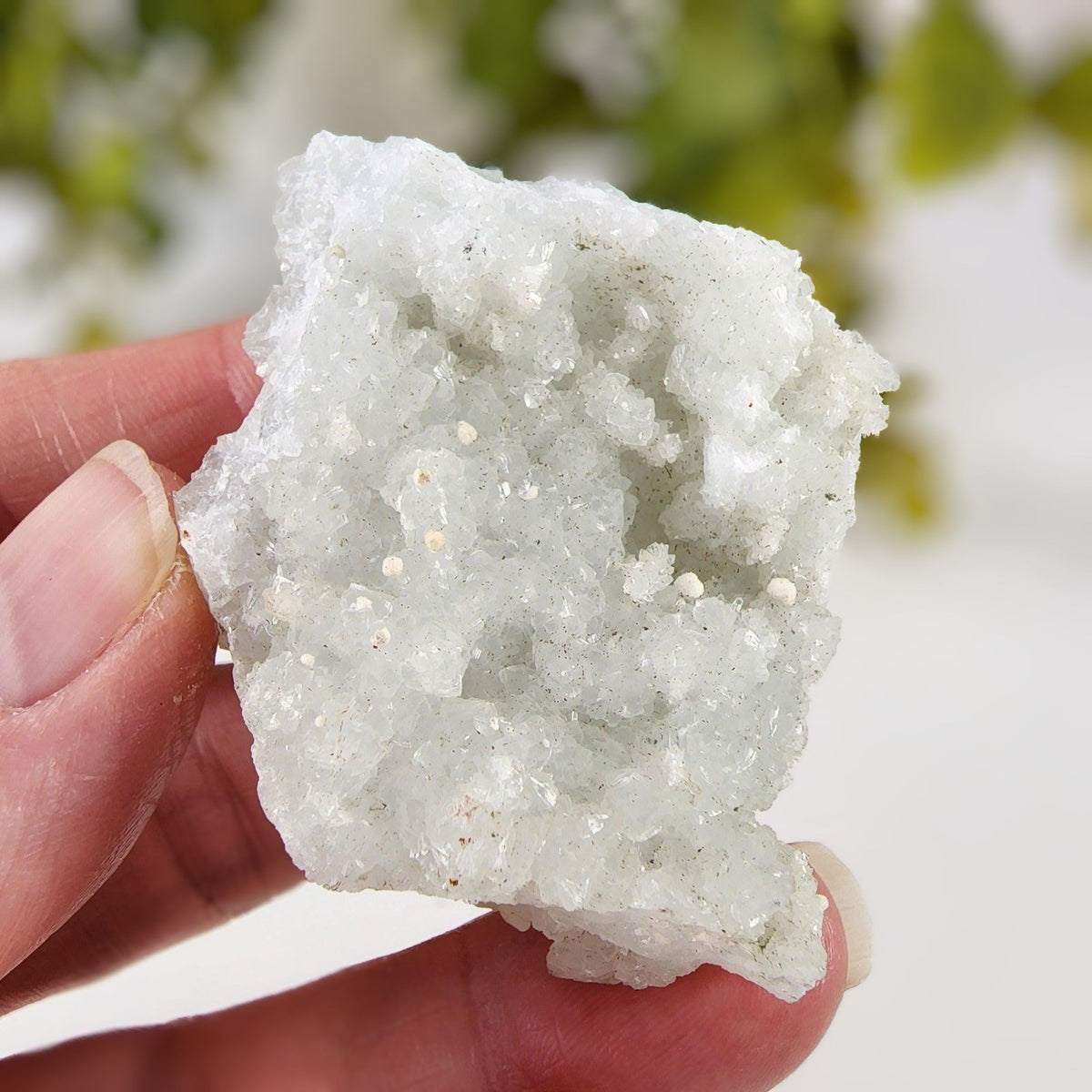  Gyrolite on Prehnite Crystal Cluster | 64 grams | Mumbai, India 2