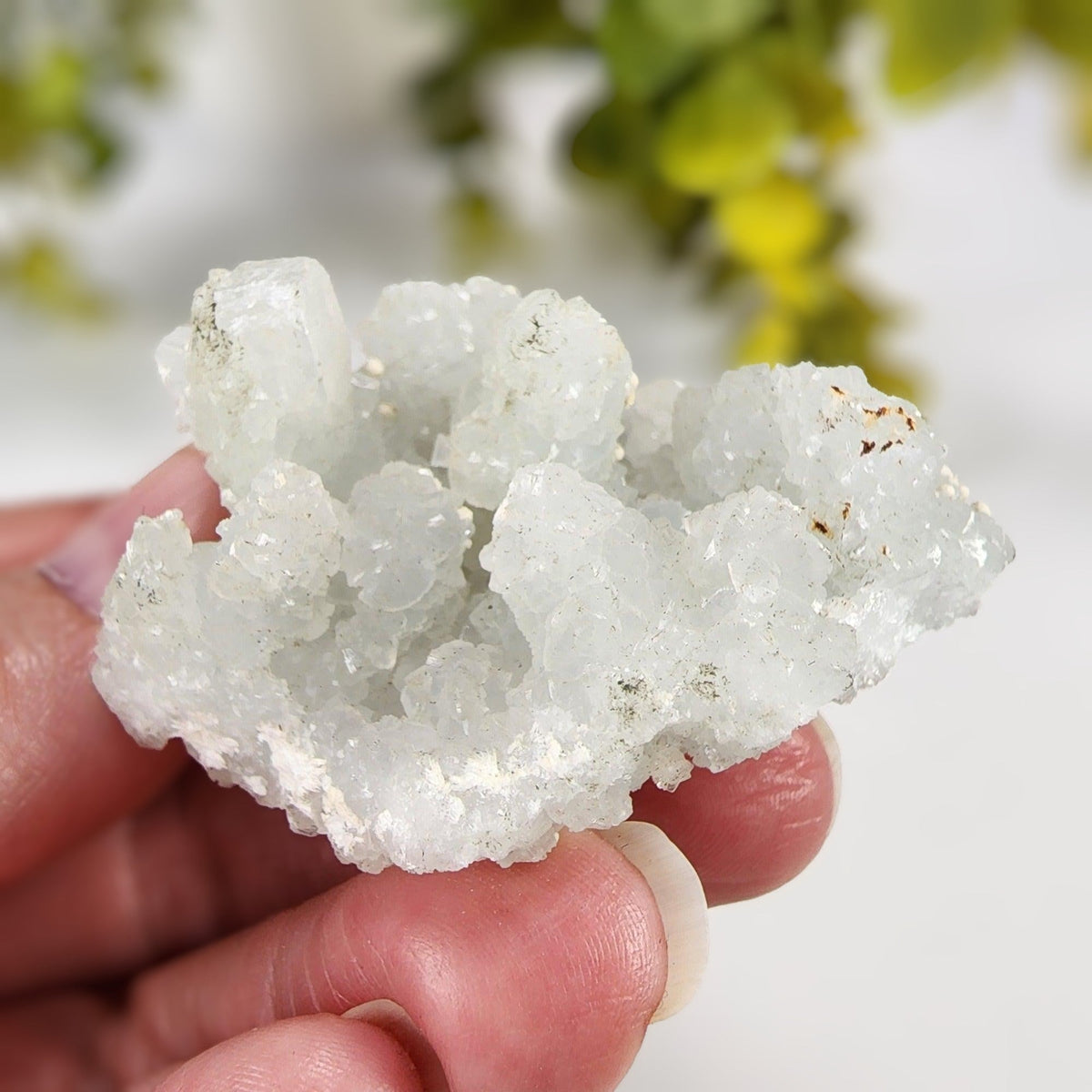  Gyrolite on Prehnite Crystal Cluster | 64 grams | Mumbai, India 4