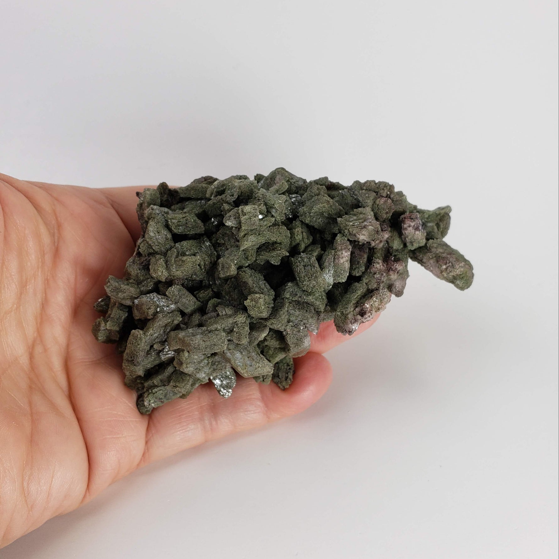  Heulandite Cluster | Green | 143 grams | Jalgaon, India 6