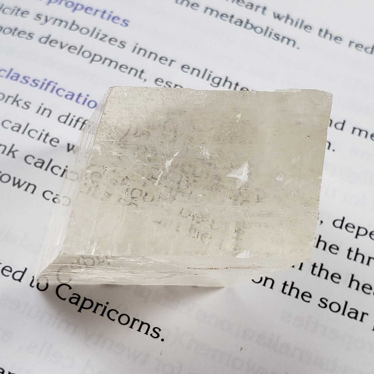  Iceland Spar Optical Calcite | 60.8 Grams | Rhombohedral | China 7
