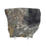  Impact Breccia Slice | 364 Grams | Golden Metal Veining Impactite | Sudbury Structure, Canada | SO24 10