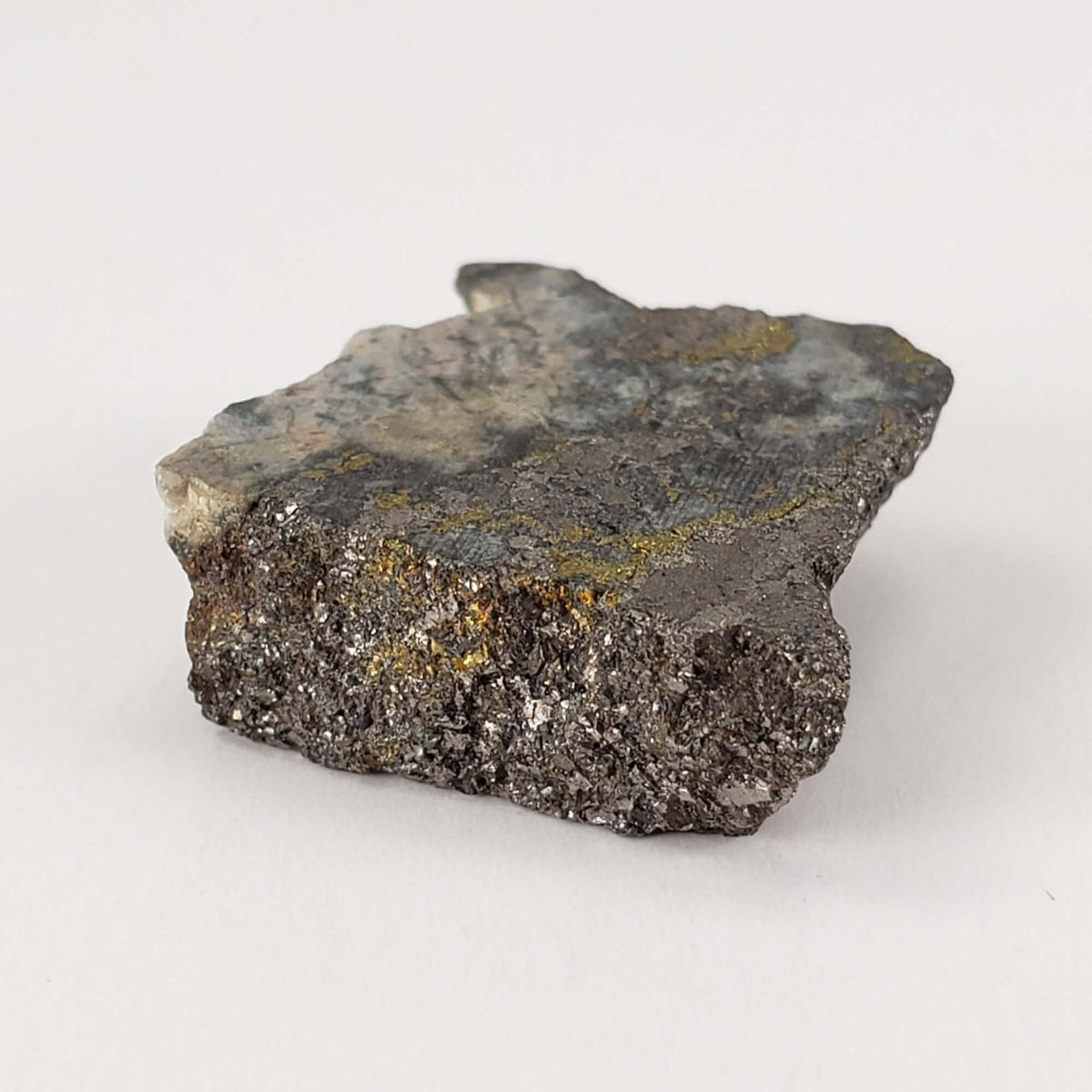  Impact Breccia Slice | 6.12 Grams | Golden Metal Veining Impactite | Sudbury Structure, Canada | SO24 3