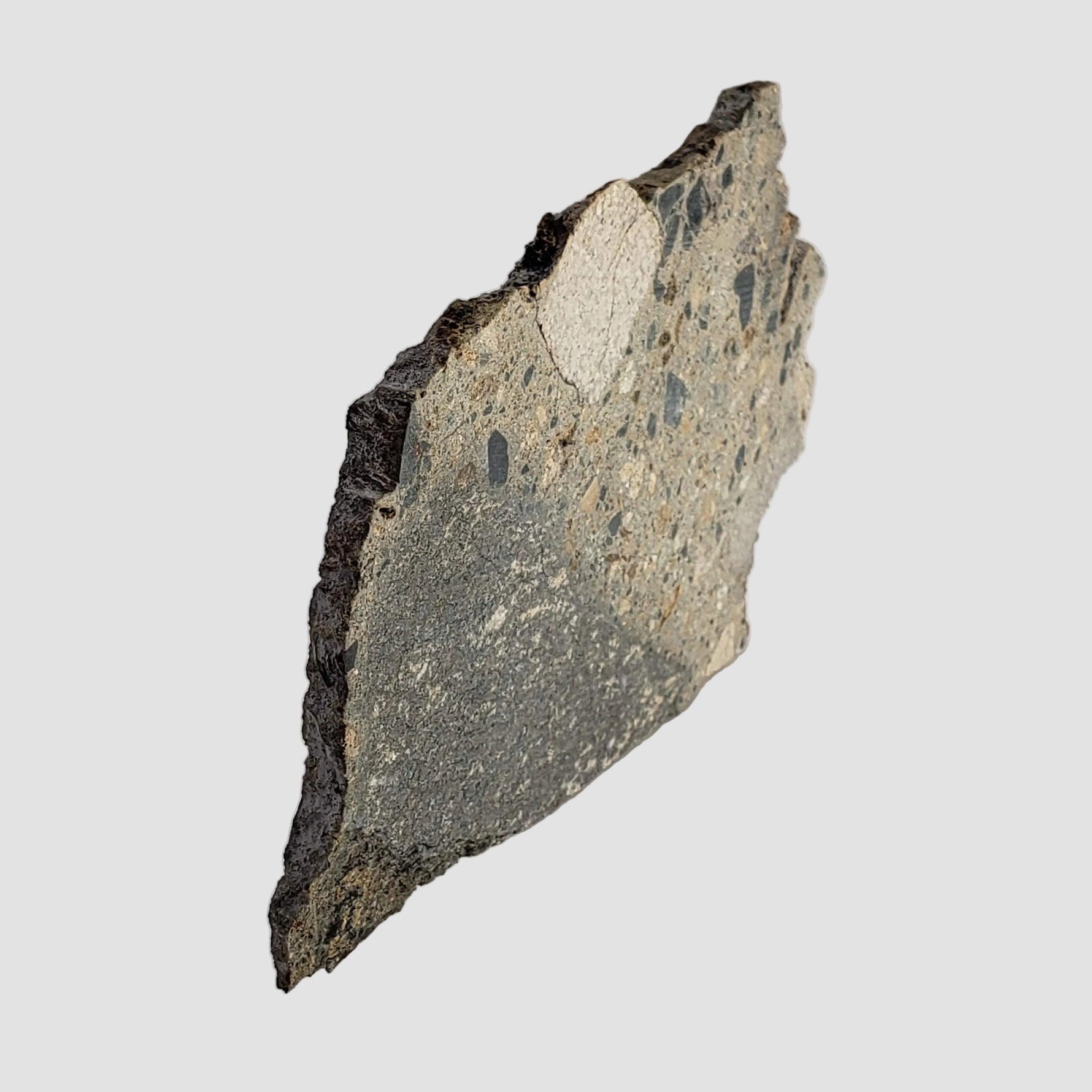  Impact Fallback Breccia Slice | 78.92 Grams | Suevite Impactite | Wanapitei Lake, Canada 3