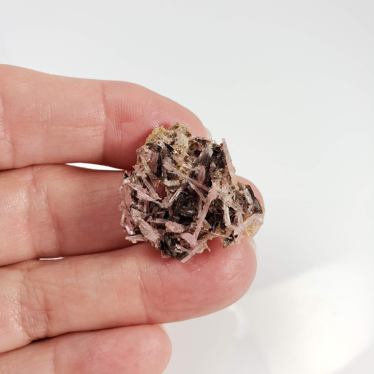  Inesite on Hubeite | Rare Mineral | Unique Crystal | Ezhou, Hubei Province, China 6