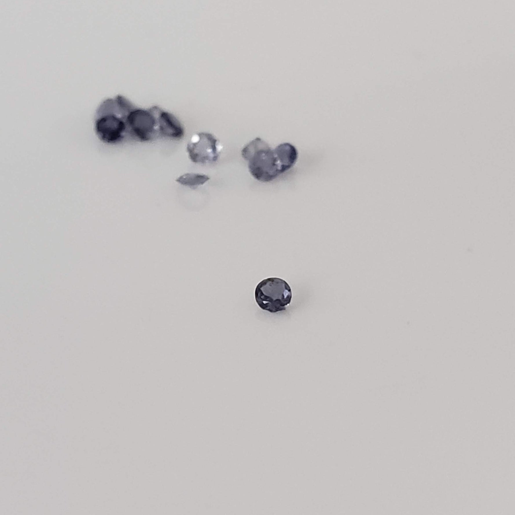 Iolite | 12 Piece Gemstone Lot | Round Cut | Blue Purple | 1.3mm 0.13tcw 2