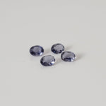  Iolite | 4 Piece Lot | Oval Cut | Purple | 3.7x2.7mm 0.4tcw 