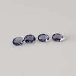  Iolite | 4 Piece Lot | Oval Cut | Purple | 3.7x2.7mm 0.4tcw 1