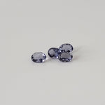  Iolite | 4 Piece Lot | Oval Cut | Purple | 3.7x2.7mm 0.4tcw 2