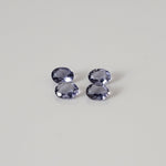  Iolite | 4 Piece Lot | Oval Cut | Purple | 3.7x2.7mm 0.4tcw 3