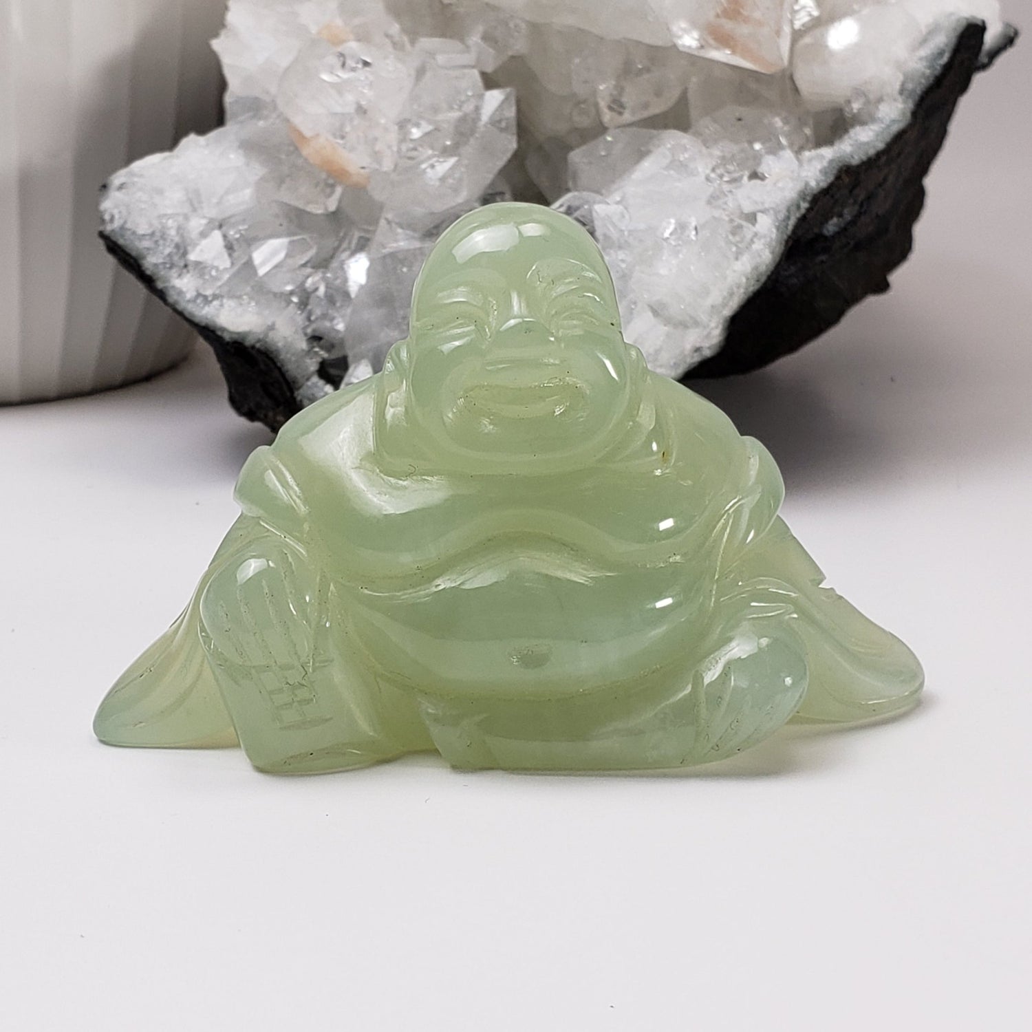  Jade Buddha Carving | Green Jade | 143gr | Hand Carved | China 1